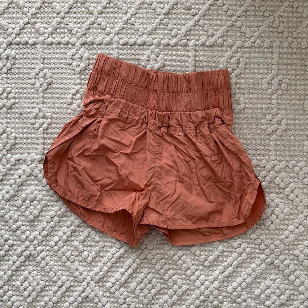 FP Movement by Free People Way Home Shorts Rust Athletic Shorts